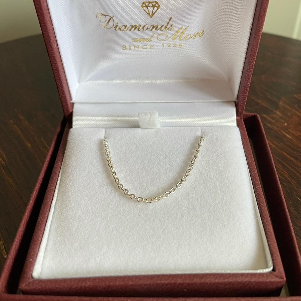16” Cable Silver Necklace